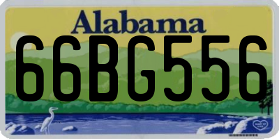 AL license plate 66BG556