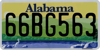 AL license plate 66BG563