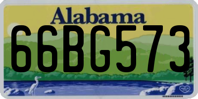 AL license plate 66BG573