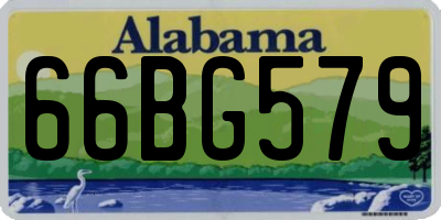 AL license plate 66BG579