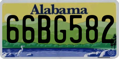 AL license plate 66BG582