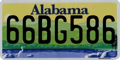 AL license plate 66BG586