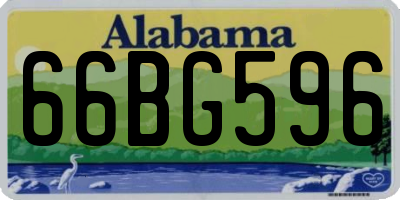 AL license plate 66BG596