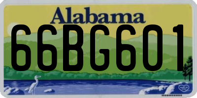AL license plate 66BG601