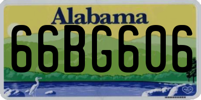 AL license plate 66BG606