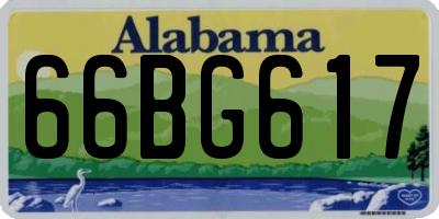 AL license plate 66BG617