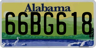 AL license plate 66BG618