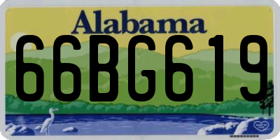 AL license plate 66BG619