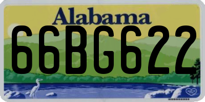 AL license plate 66BG622