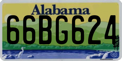 AL license plate 66BG624