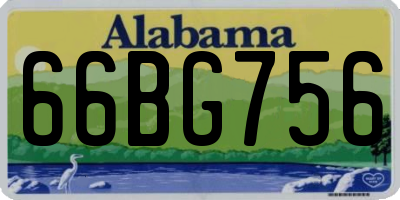 AL license plate 66BG756