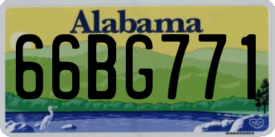 AL license plate 66BG771