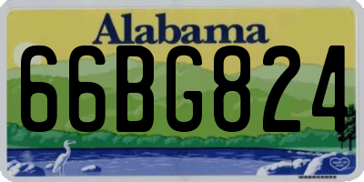 AL license plate 66BG824
