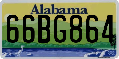 AL license plate 66BG864