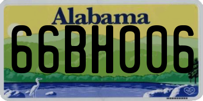 AL license plate 66BH006