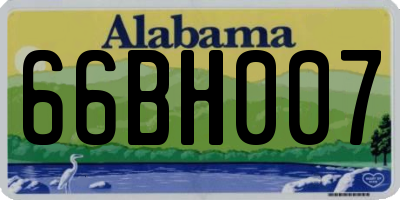 AL license plate 66BH007