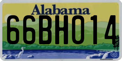 AL license plate 66BH014