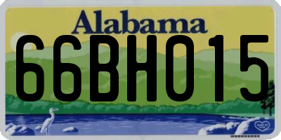 AL license plate 66BH015