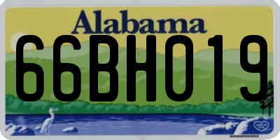 AL license plate 66BH019