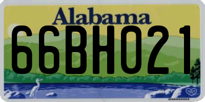 AL license plate 66BH021