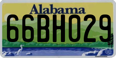 AL license plate 66BH029