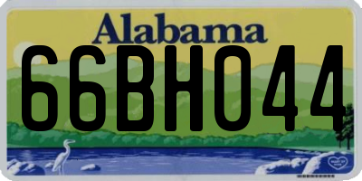 AL license plate 66BH044