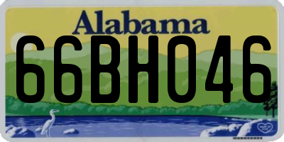 AL license plate 66BH046