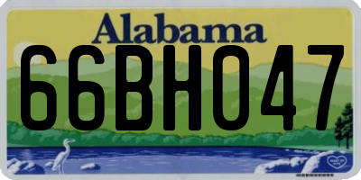 AL license plate 66BH047