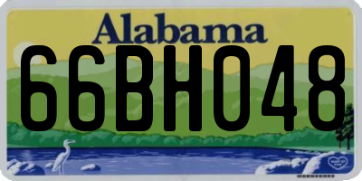 AL license plate 66BH048