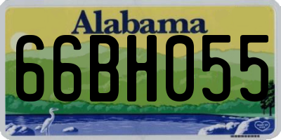 AL license plate 66BH055