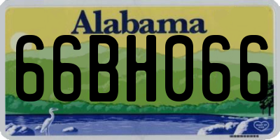 AL license plate 66BH066