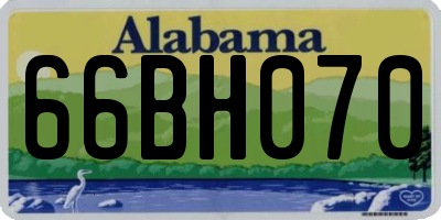 AL license plate 66BH070