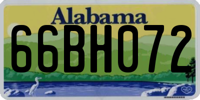 AL license plate 66BH072