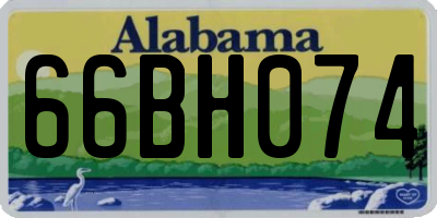 AL license plate 66BH074