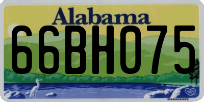 AL license plate 66BH075