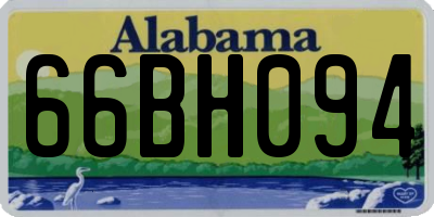 AL license plate 66BH094