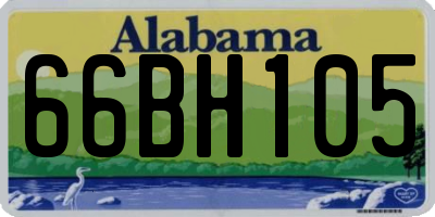 AL license plate 66BH105