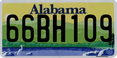 AL license plate 66BH109