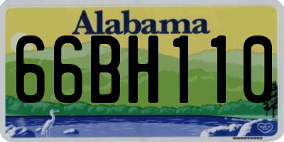 AL license plate 66BH110