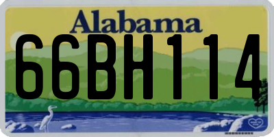 AL license plate 66BH114