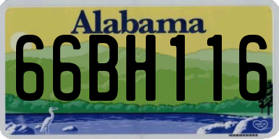 AL license plate 66BH116