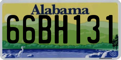 AL license plate 66BH131