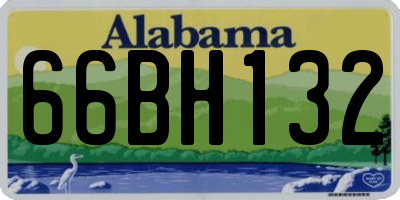 AL license plate 66BH132