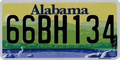 AL license plate 66BH134