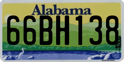 AL license plate 66BH138