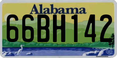 AL license plate 66BH142