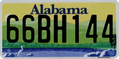 AL license plate 66BH144