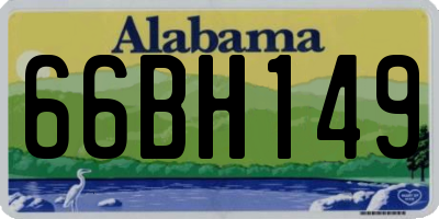 AL license plate 66BH149