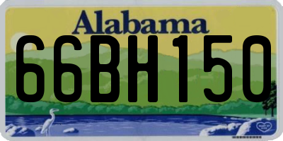 AL license plate 66BH150
