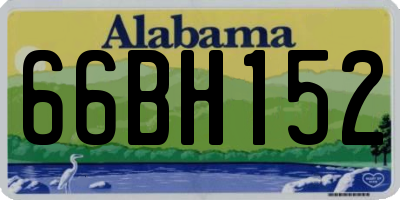 AL license plate 66BH152